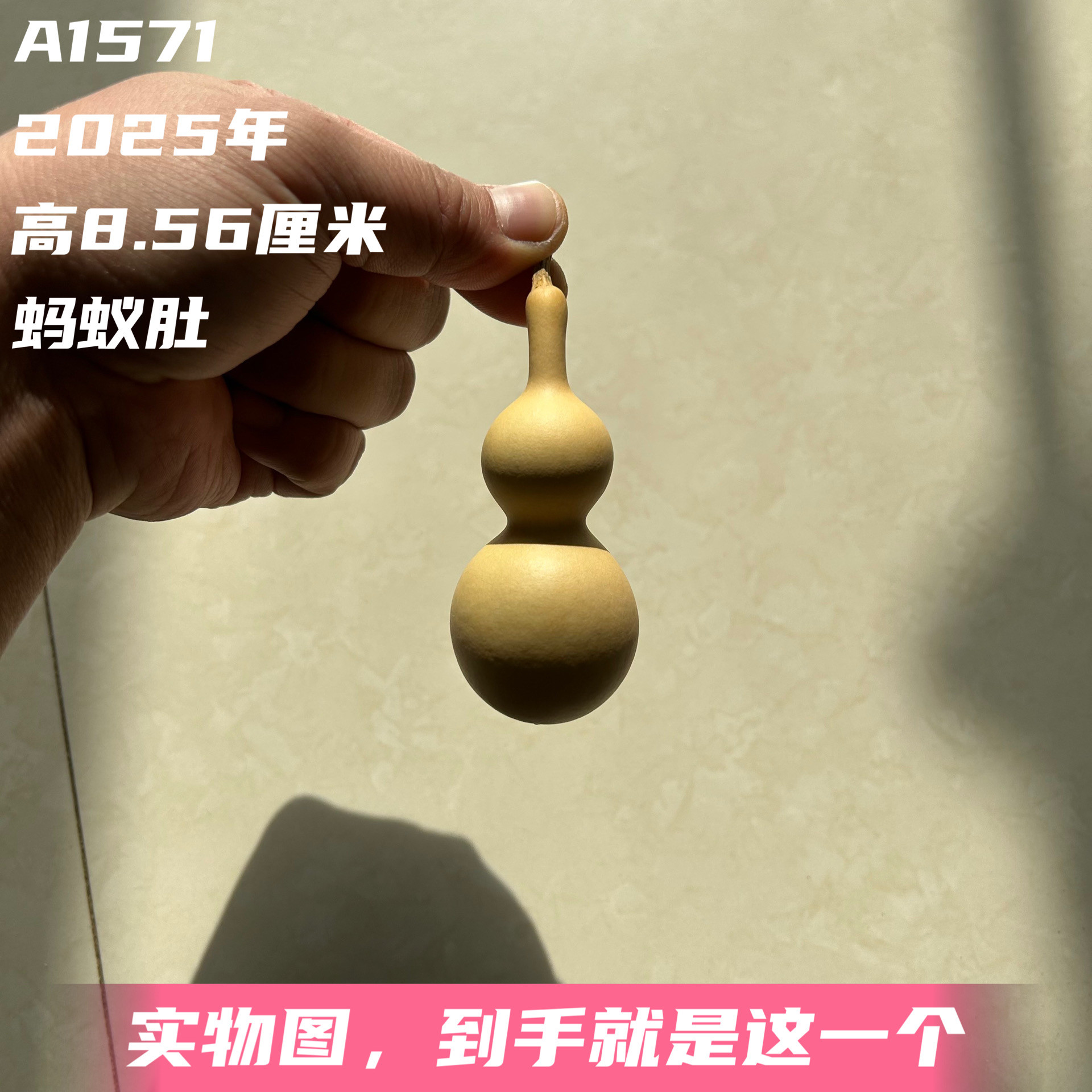 A1571高8.56厘米2025年精品手捻长嘴天津嘴蚂蚁肚葫芦