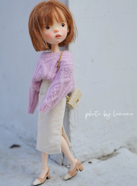 乐茉茉doll新款小布娃娃慵懒毛衣套装Blythe小6体bjd6分OB22/24