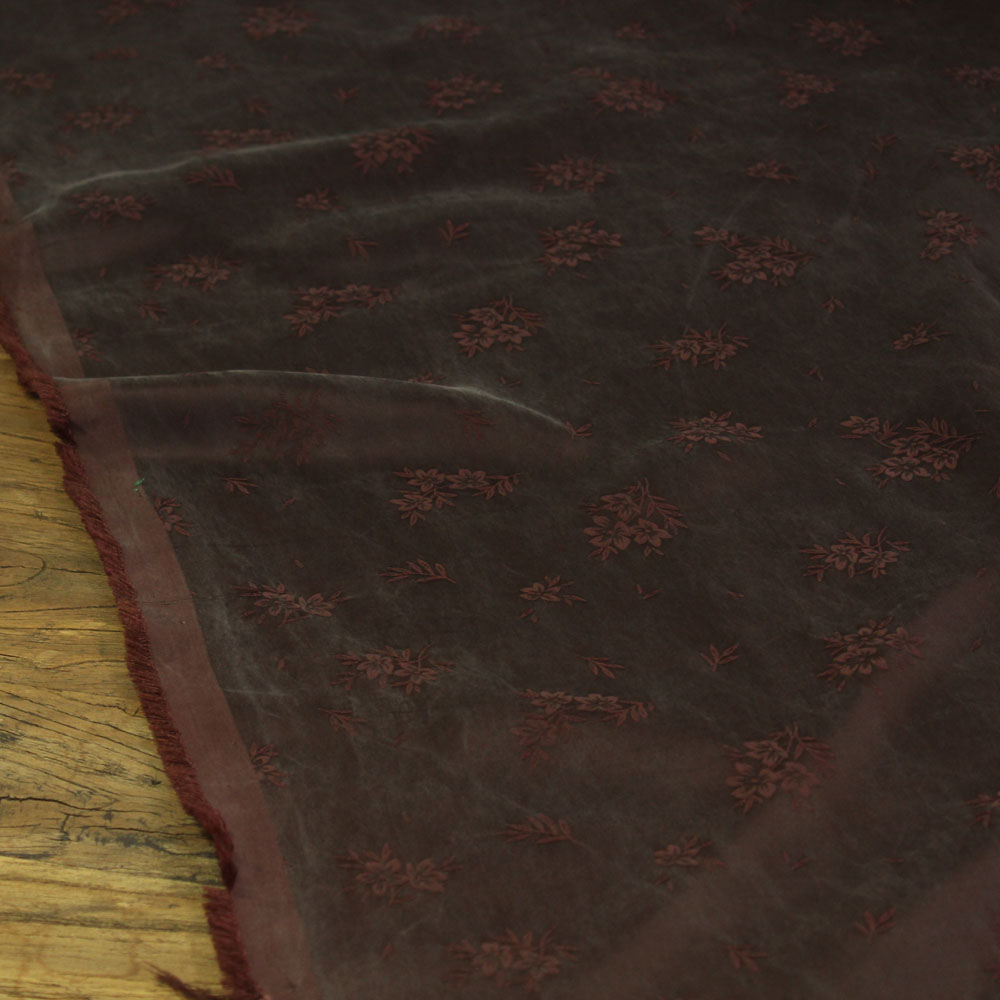 瓦娜铜氨丝裙袍田园提花服装布料