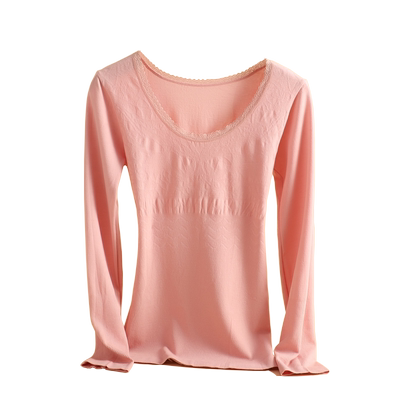 无缝修身】女士薄款打底秋衣上衣