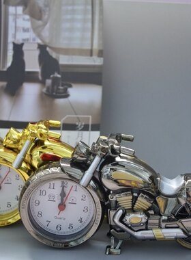 摩托车闹钟时尚个性创意儿童闹钟学生书桌家居摆件简约大方礼品