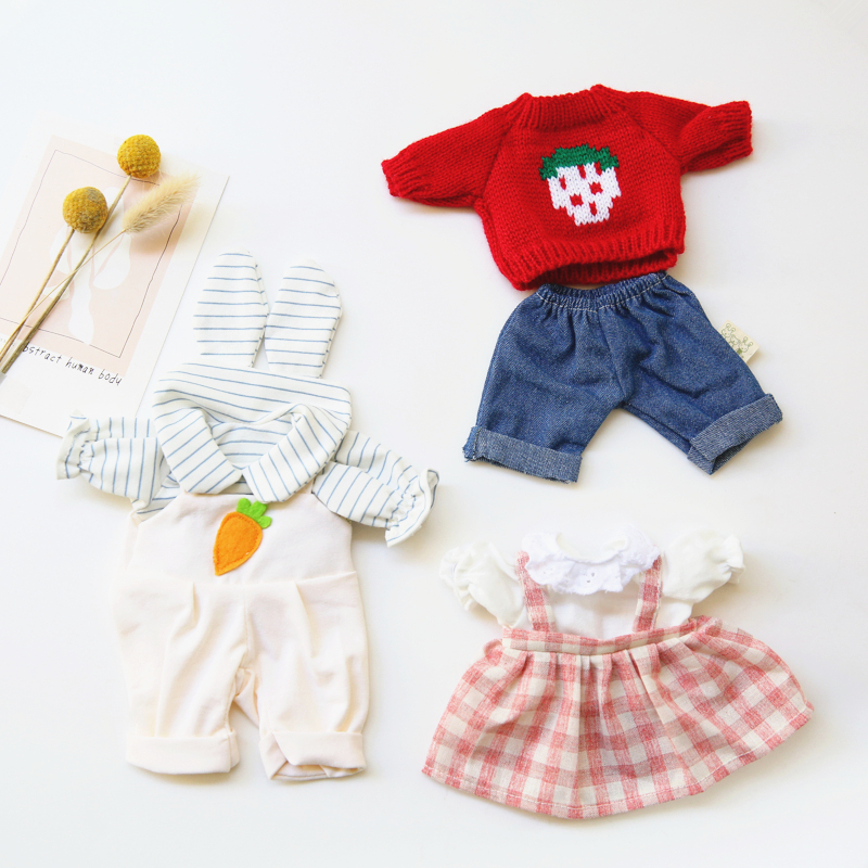 仅衣服苏克雷兔公仔玩偶娃娃替换装衣服毛绒小兔子穿衣过家家裙子