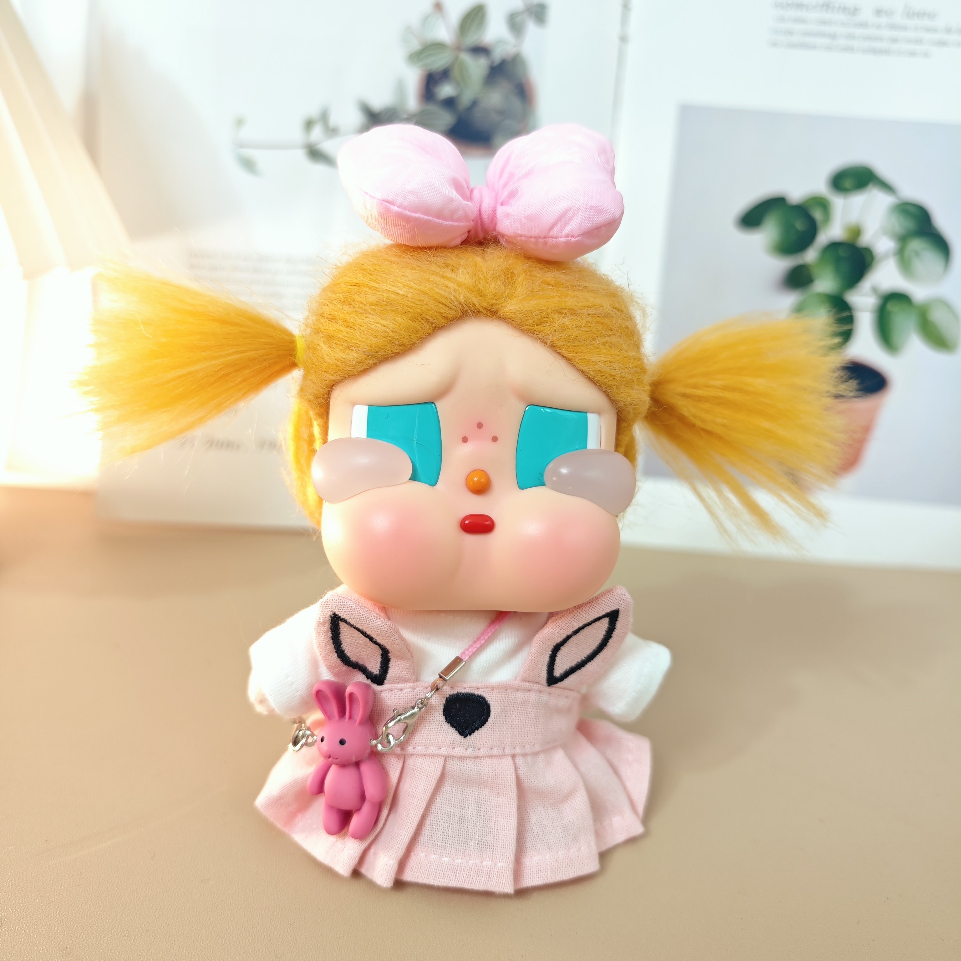 crybaby哭娃娃衣可爱粉小兔背带裙子搪胶玩偶衣服着替蝴蝶结发箍,模玩/动漫/周边/娃圈三坑/桌游,棉花娃娃/毛绒玩具娃衣,淘宝优惠券,粉丝福利购,淘宝优惠卷