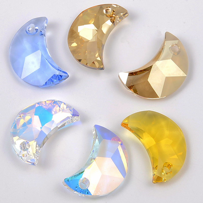 施华洛6722仿水晶月亮单孔吊坠