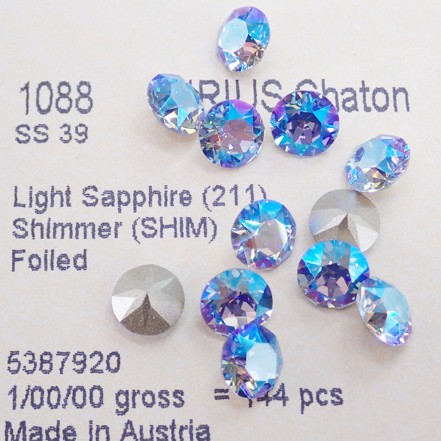 施华洛DIY美甲钻1088闪烁彩SHIM