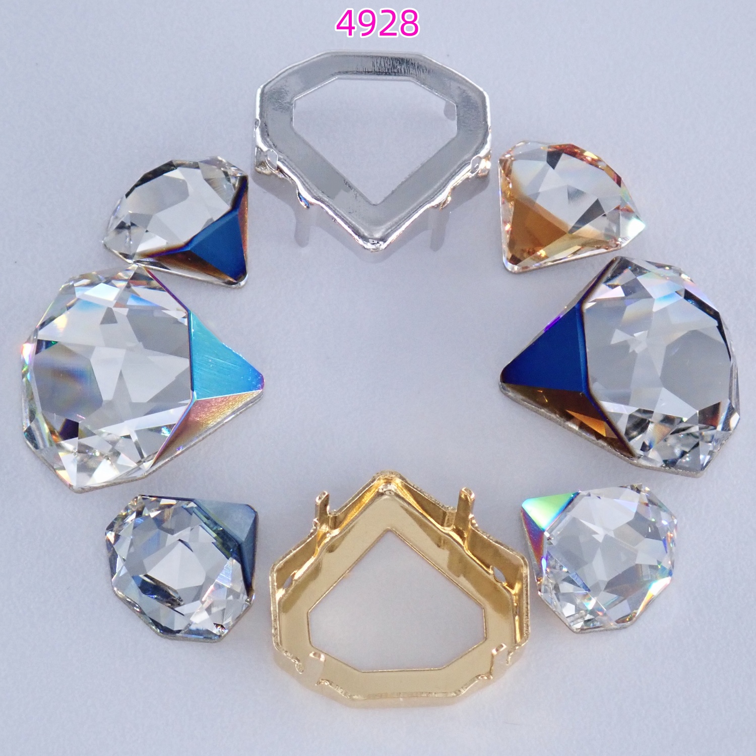 正品施华洛4928贝壳美甲散钻