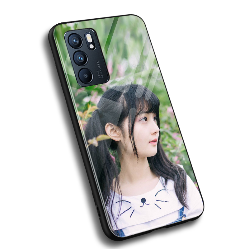 适用opporeno6照片定制手机壳reno6pro男reno6pro+加女款oppo玻璃来图自定义磨砂硅胶diy个性创