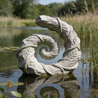 户外公园自然景观石装饰艺术抽象精品石雕雕塑摆件庭院定制汉白玉