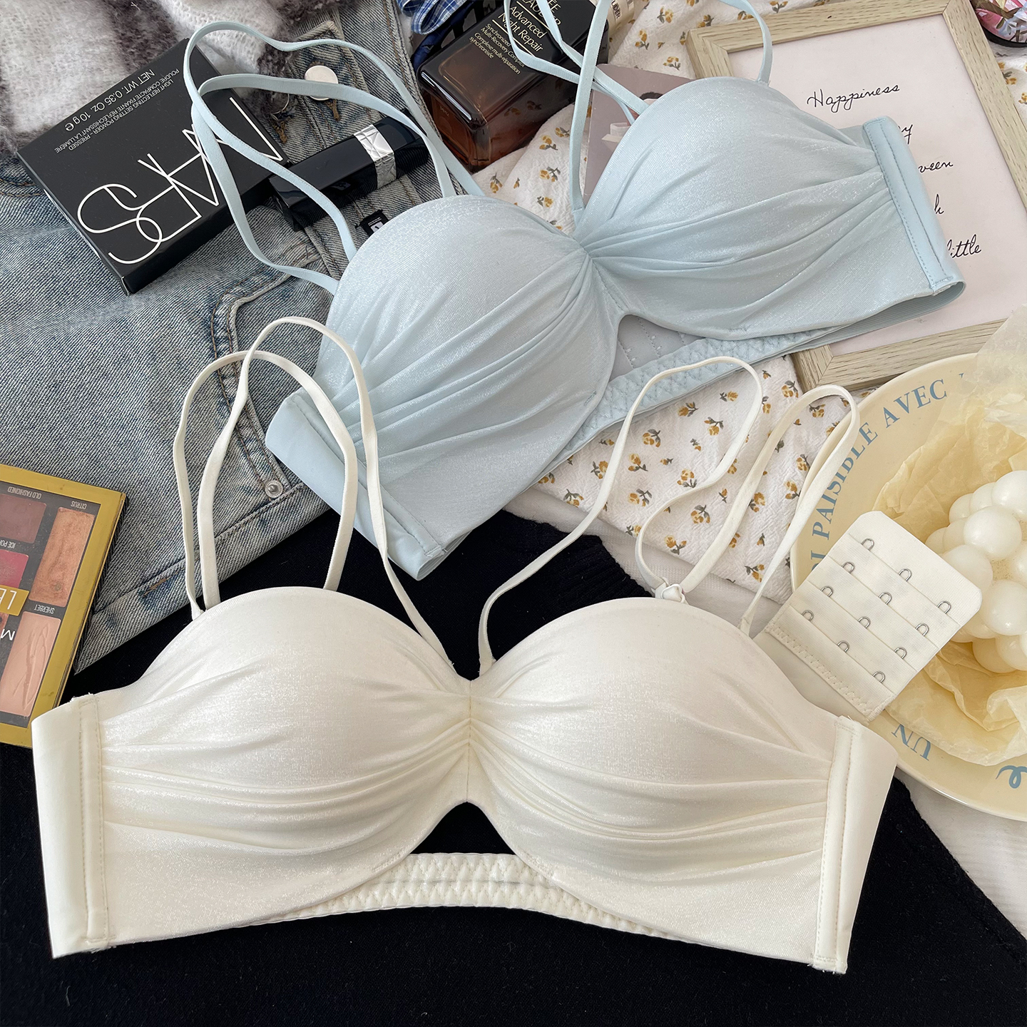 性感半杯文胸内衣女小胸聚拢显大