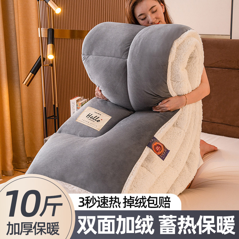 羊羔绒被子冬被棉被芯加厚2024新款保暖冬天牛奶绒被单人冬季被褥,床上用品,化纤被,淘宝优惠券,粉丝福利购,淘宝优惠卷