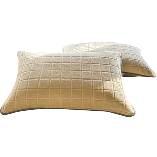 纯棉枕巾一对装家用全棉枕头套巾男士防头油加厚防滑毛巾隔脏垫巾