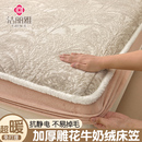 加厚牛奶绒床笠单件雕花珊瑚绒全包床套2025新款 榻榻米床罩三件套