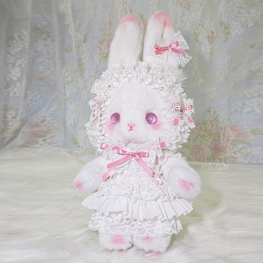现货-立耳玩偶兔包 Lolita手作斜跨/双肩/手提可爱蝴蝶结礼物背包