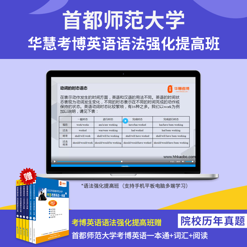 华慧课赠2025年首都师范大学考博英语真题答案+词汇10000+阅读220