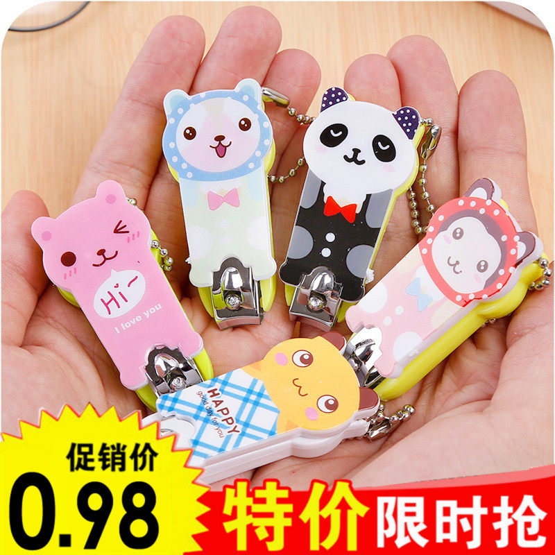 不锈钢卡通指甲钳便携卡通指甲剪 可爱剪指甲脚趾甲剪刀指甲刀