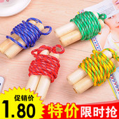木柄棉胶绳 儿童幼儿运动健身跳绳 成人女性专业减肥跳绳