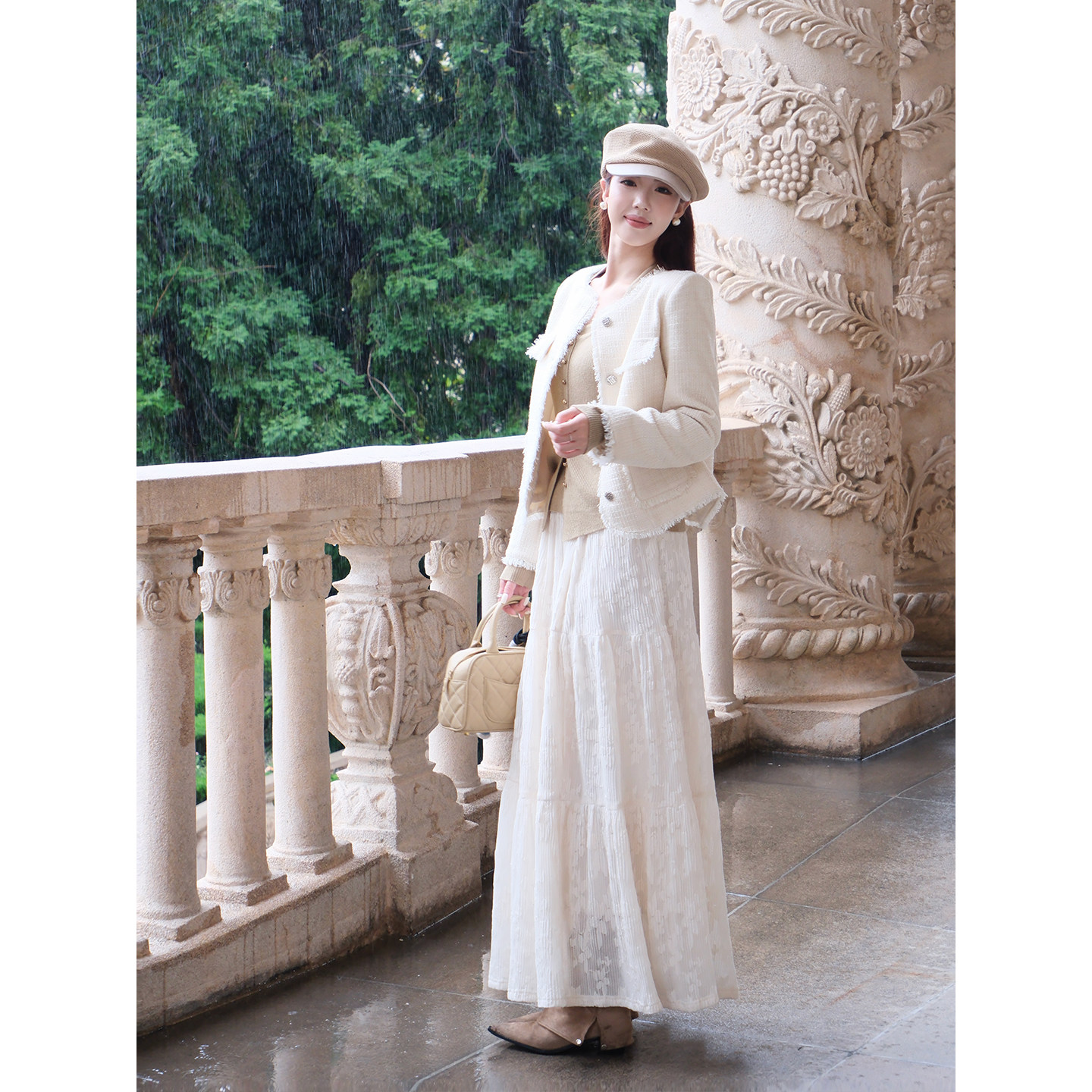 甜辣多多【浮生半日】2025秋季新款三层蕾丝蛋糕松紧腰半身裙女,女装/女士精品,半身裙,淘宝优惠券,粉丝福利购,淘宝优惠卷