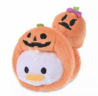 日单 东京DISNEY 万圣节 南瓜唐老鸭黛丝 叠叠 tsum tsum沙包松松