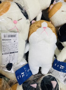 日单  内藤研究所 睡着的猫 眯眼加菲猫治愈系毛绒公仔玩偶