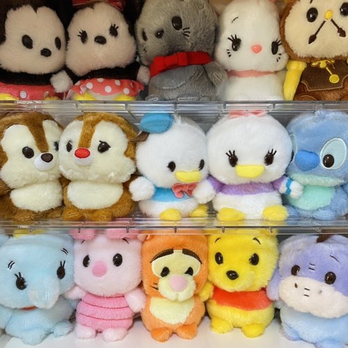 日单 东京DISNEY 豆豆眼米奇米妮唐老鸭黛西跳跳虎史迪仔毛绒玩偶