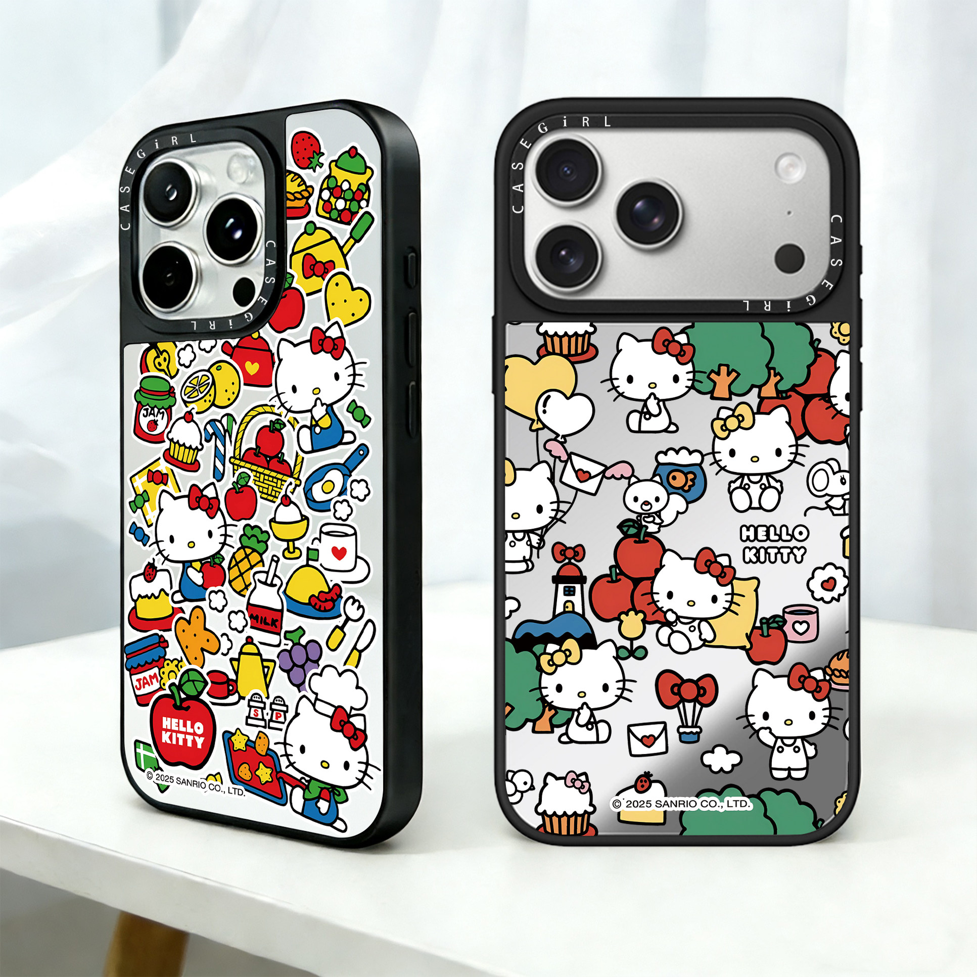 新款HelloKitty苹果镜面手机壳17PROMax防摔16pro独特好看15高级感14plus磨砂保护套13可挂绳12磁吸潮牌女款