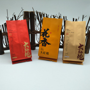通用岩骨花香大红袍泡袋包装袋武夷岩茶袋豆腐块纯铝袋红色小泡袋