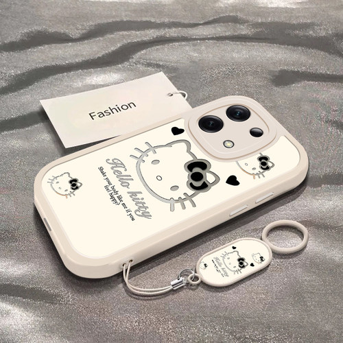 暗黑凯蒂猫适用于红米Note13手机壳13Pro新款全包防摔保护套Note13Pro+可爱男女款简约卡通小众ins风专用外壳