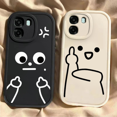 适用于OPPOA6k手机壳新款PLT120全包防摔国际友好手势保护套oppoa6k可爱男女款搞怪个性潮流ins风欧珀的外壳