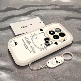 暗黑凯蒂猫适用于红米Note15Pro手机壳新款全包防摔保护套note15可爱男女款15Pro+简约卡通小众ins风专用外壳