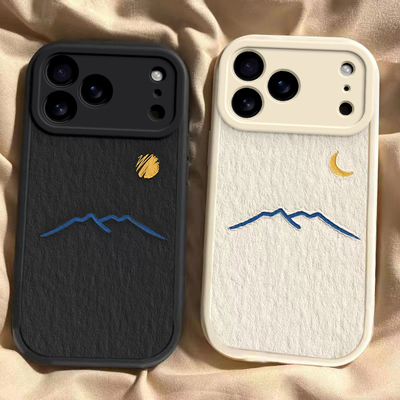 太阳月亮适用于苹果17ProMax手机壳新款全包防摔保护套iPhone17Pro文艺男女Apple17小众高级感ins风专用外壳