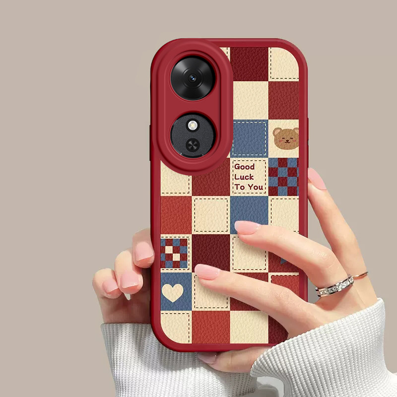 格子小熊适用于华为荣耀Play10C手机壳新款NIC-AN00全包防摔保护套play10c可爱男女款简约小众ins风专用外壳