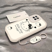 暗黑凯蒂猫适用于真我V11手机壳RealmeV11s新款 RMX3121全包防摔保护套v11s可爱男女款 卡通小众ins风专用外壳