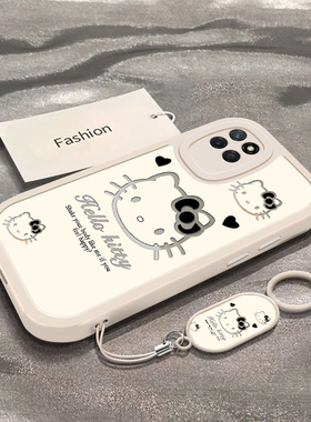 暗黑凯蒂猫适用于真我V11手机壳RealmeV11s新款RMX3121全包防摔保护套v11s可爱男女款卡通小众ins风专用外壳