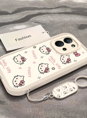 适用于红米15R手机壳新款25057RA09C全包防摔彩色凯蒂猫头保护套Redmi15r可爱男女款卡通ins风Xiaomi专用外壳