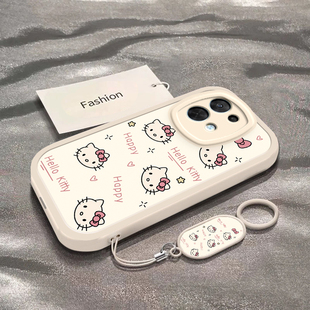 适用于OPPOReno8手机壳OPPOReno8Pro新款PGBM10全包防摔保护套Reno8Pro+男女款小众简约彩色凯蒂猫头专用外壳