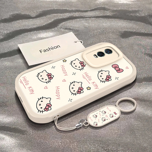 适用于vivoY76s手机壳vivoY73s新款 vivi简约彩色凯蒂猫头ins风专用外壳 V2156A全包防摔Y75s保护套Y74s男女款