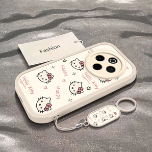 适用于vivoY300Pro手机壳Y300新款V2410A全包防摔保护套y300pro男女款por小众简约vivi彩色凯蒂猫头专用外壳