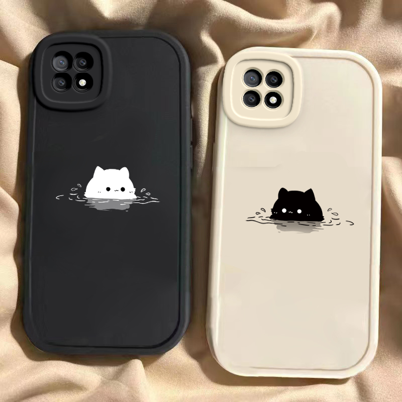 适用于OPPOA72手机壳OPPOA73新款全包防摔PDYM20保护套oppoa72个性男女款A79可爱简约泡汤猫咪ins风专用外壳
