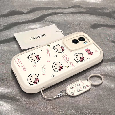 适用于vivoY55s手机壳vivoY55t新款V2156A全包防摔y55t保护套y55s男女款vivi可爱彩色凯蒂猫头ins风专用外壳