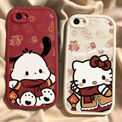 适用于vivoY83手机壳vivoY81s新款V1732A全包防摔保护套vivoY85男女新年款红色喜庆vivi凯蒂猫帕恰狗专用外壳