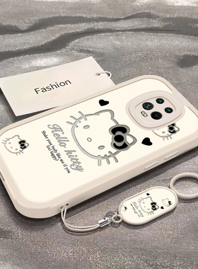 暗黑凯蒂猫适用于红米10XPro手机壳10A新款M2004J7BC全包防摔保护套Redmi可爱男女款卡通小众ins风5G专用外壳