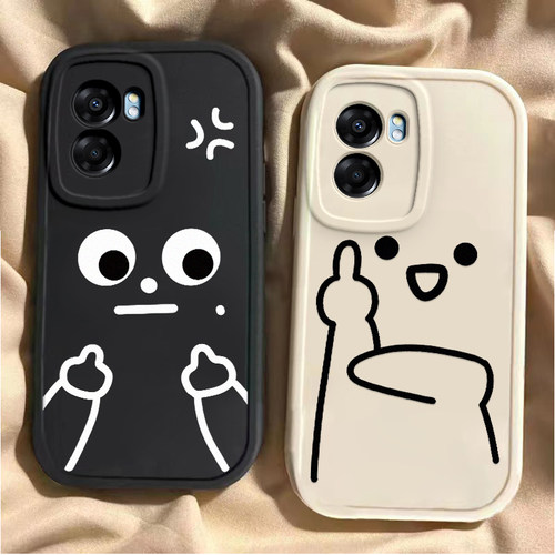 适用于OPPOA57手机壳OPPOA39新款5G全包防摔PFTM20保护套oppoa57小众男女款搞怪国际友好手势ins风专用外壳