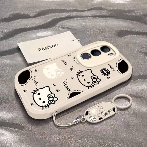适用于vivoY37t手机壳新款V2443A全包防摔镂空黑白猫猫保护套vivoy37t元气男女款卡通小众潮流ins风的外壳
