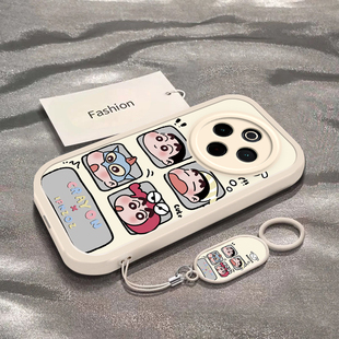 四宫格小新适用于vivoY300Pro+手机壳Y300t新款V2456A全包防摔保护套Y300i可爱男女款y300搞怪个性专用外壳