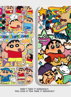 漫画小新适用于vivoX27手机壳vivoX27Pro新款V1838A全包防摔保护套x27pro男女款搞怪可爱卡通ins风专用外壳