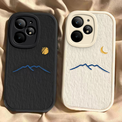 太阳月亮适用于真我Neo7Turbo手机壳neo7turbo新款RMX5062全包防摔保护套Realme文艺男女款简约ins风专用外壳