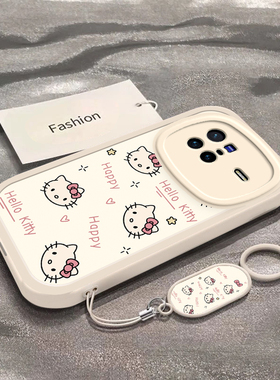 适用于vivoX80手机壳vivoX80Pro新款V2183A全包防摔保护套x80pro可爱男女款vivi小清新彩色凯蒂猫头专用外壳