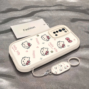 适用于OPPOReno3手机壳OPPOReno3Pro新款PDCM00全包防摔保护套元气版男女款oppo小清新彩色凯蒂猫头专用外壳