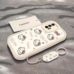 彩色凯蒂猫头ins风专用外壳 闪速版 适用于真我GT手机壳RealmeGTNeo新款 RMX3350全包防摔保护套GTNeo2T男女款