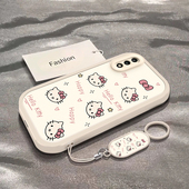 AL00x全包防摔保护套畅享10Plus男女款 适用于华为畅享10手机壳畅享10s新款 art 10E可爱彩色凯蒂猫头专用外壳